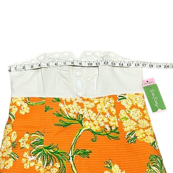 NWT Lilly Pulitzer Bowen Dress Lace By The Docks Nectar Orange, Size 8, NWT - Picture 9 of 12